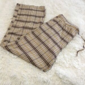 Free Haven Maternity loungewear bottoms Womans size L plaid print